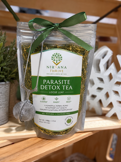 Parasite Detox Tea | Herbal Loose Leaf Tea for Digestive & Gut Wellness | Nirvana Thrive
