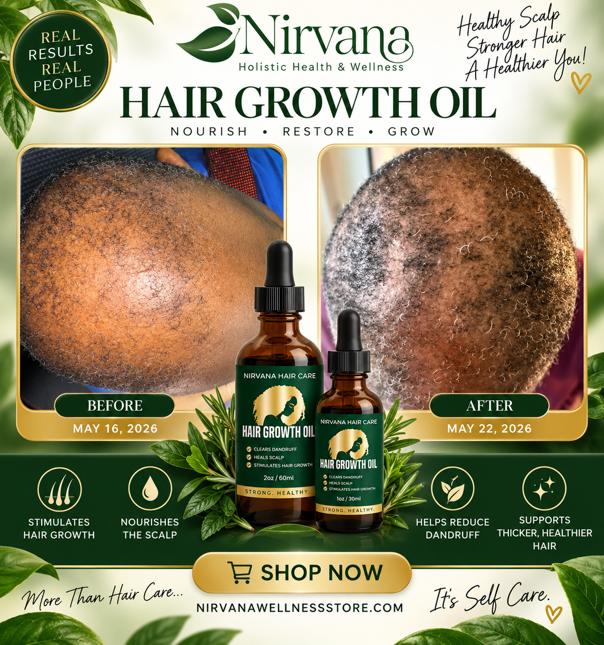 Nirvana Hair Growth Oil - 2oz