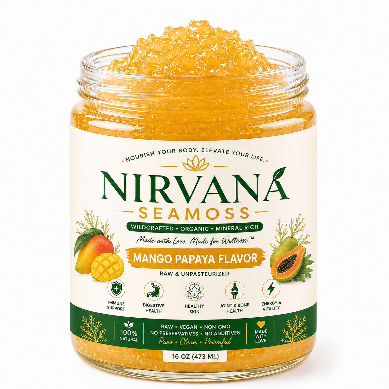 Papaya Mango Nirvana Sea Moss Gel™