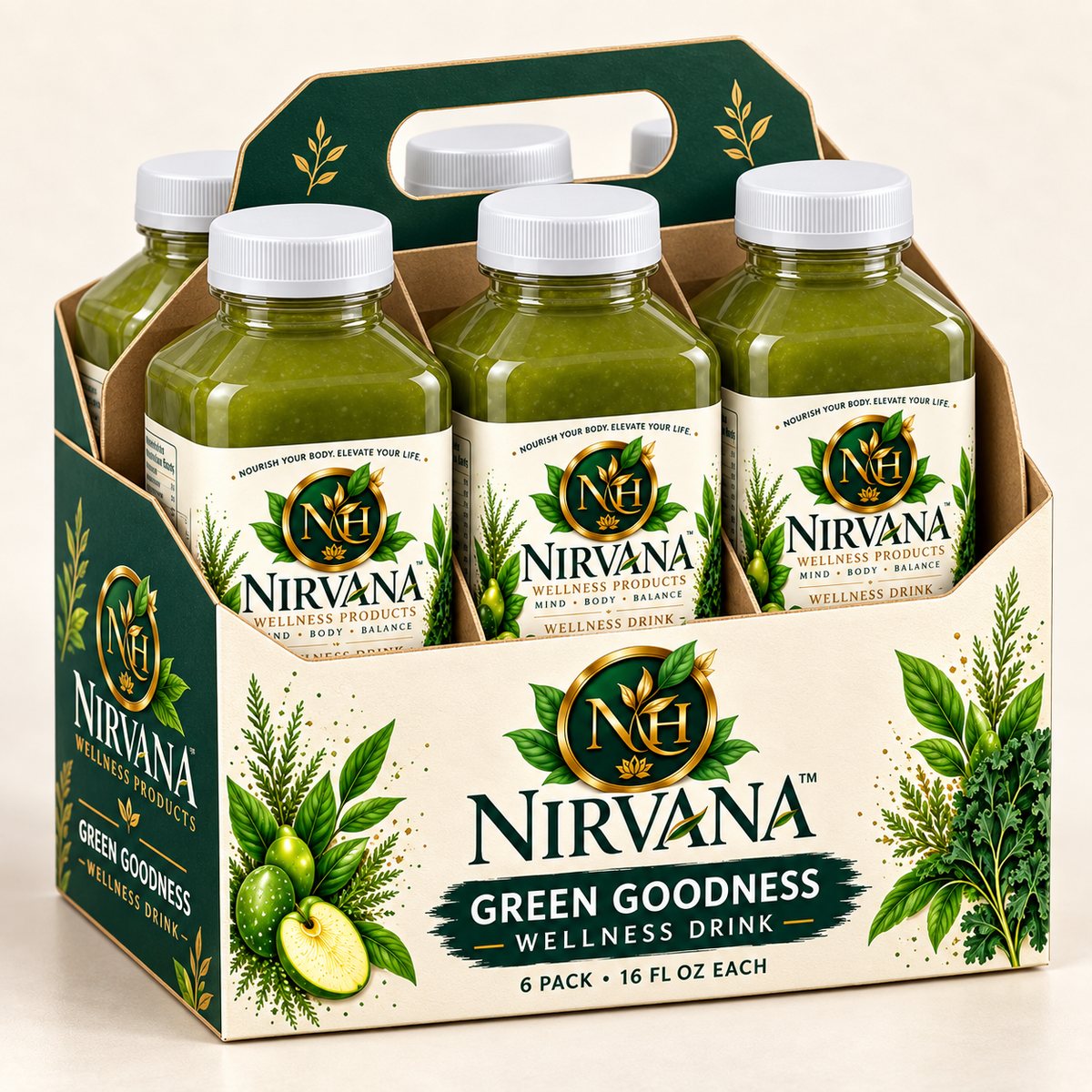 Nirvana Green Goodness Wellness Drink