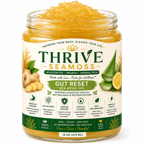 Thrive Sea Moss Gel™ – Premium Wildcrafted Sea Moss for Daily Wellness